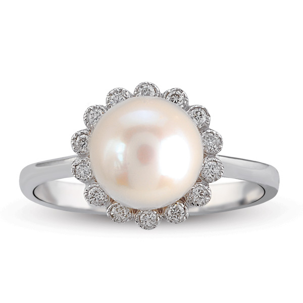 0.71 ct Pearl Ring