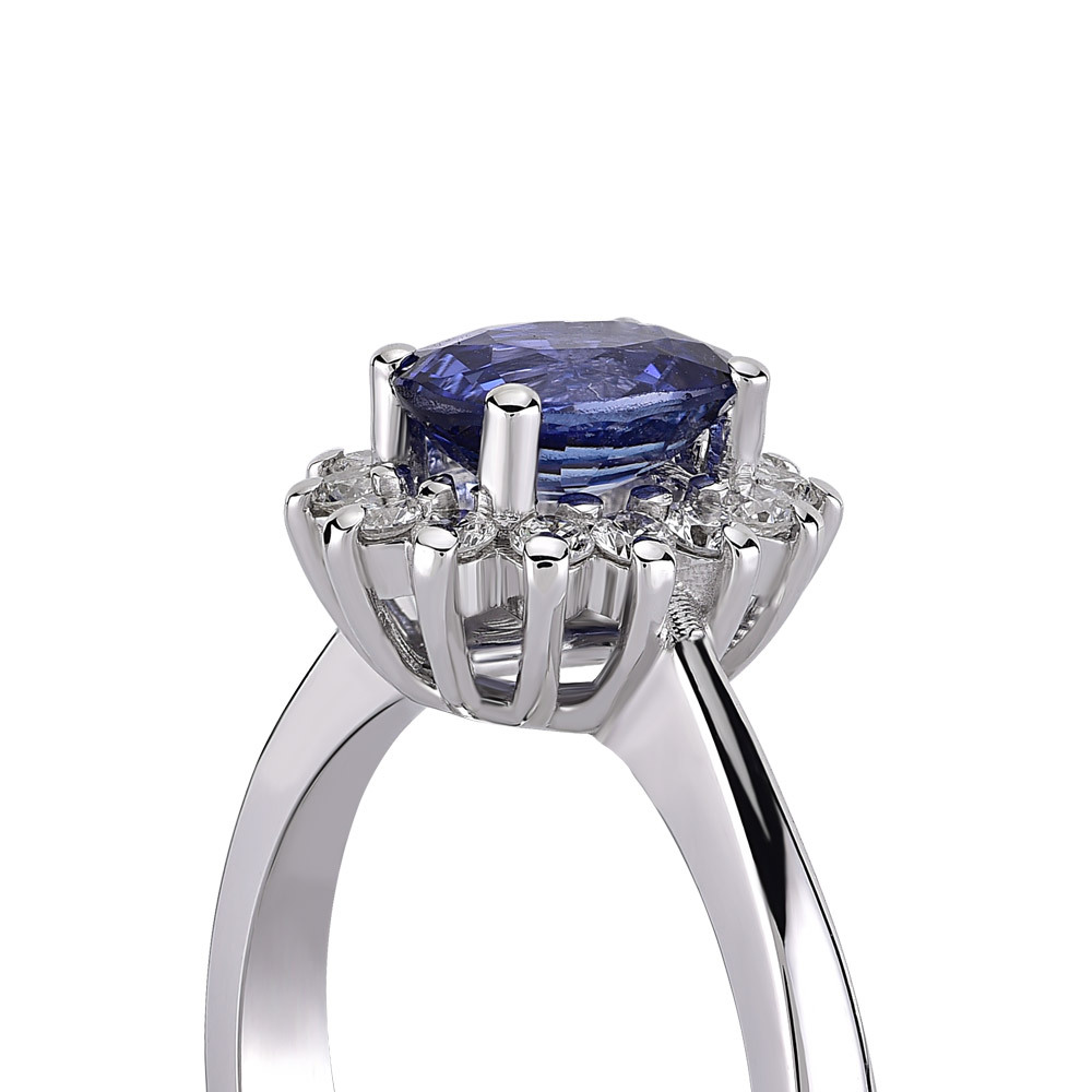 1.05 ct Sapphire Diamond Ring