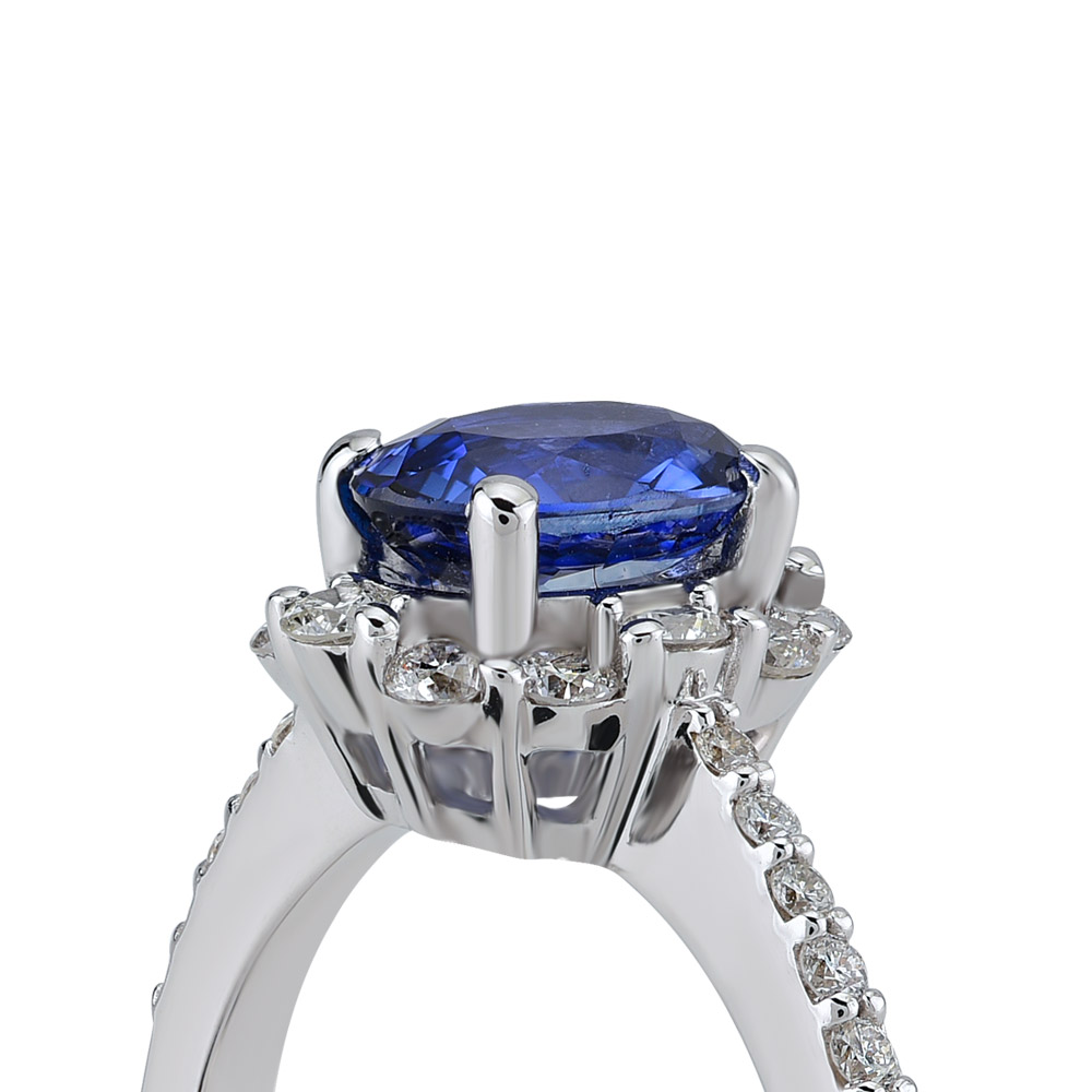 1.88 ct Sapphire Diamond Ring
