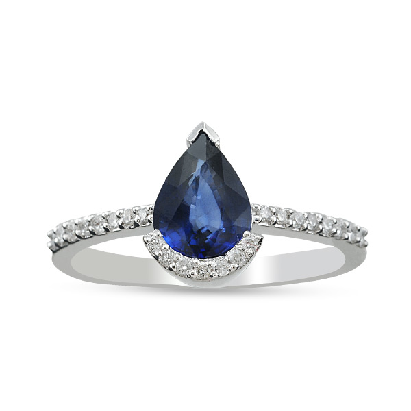 1.21 ct Sapphire Diamond Ring