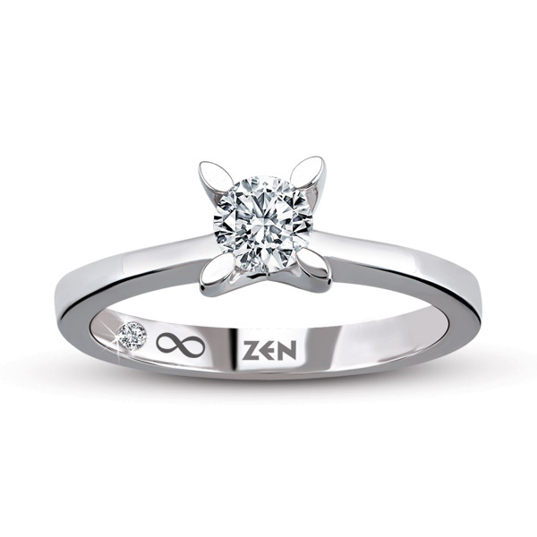 bomuld Frugtbar Revisor 0.25 ct Solitaire Diamond Engagement Ring - 3000706334 / ZEN Diamond - US