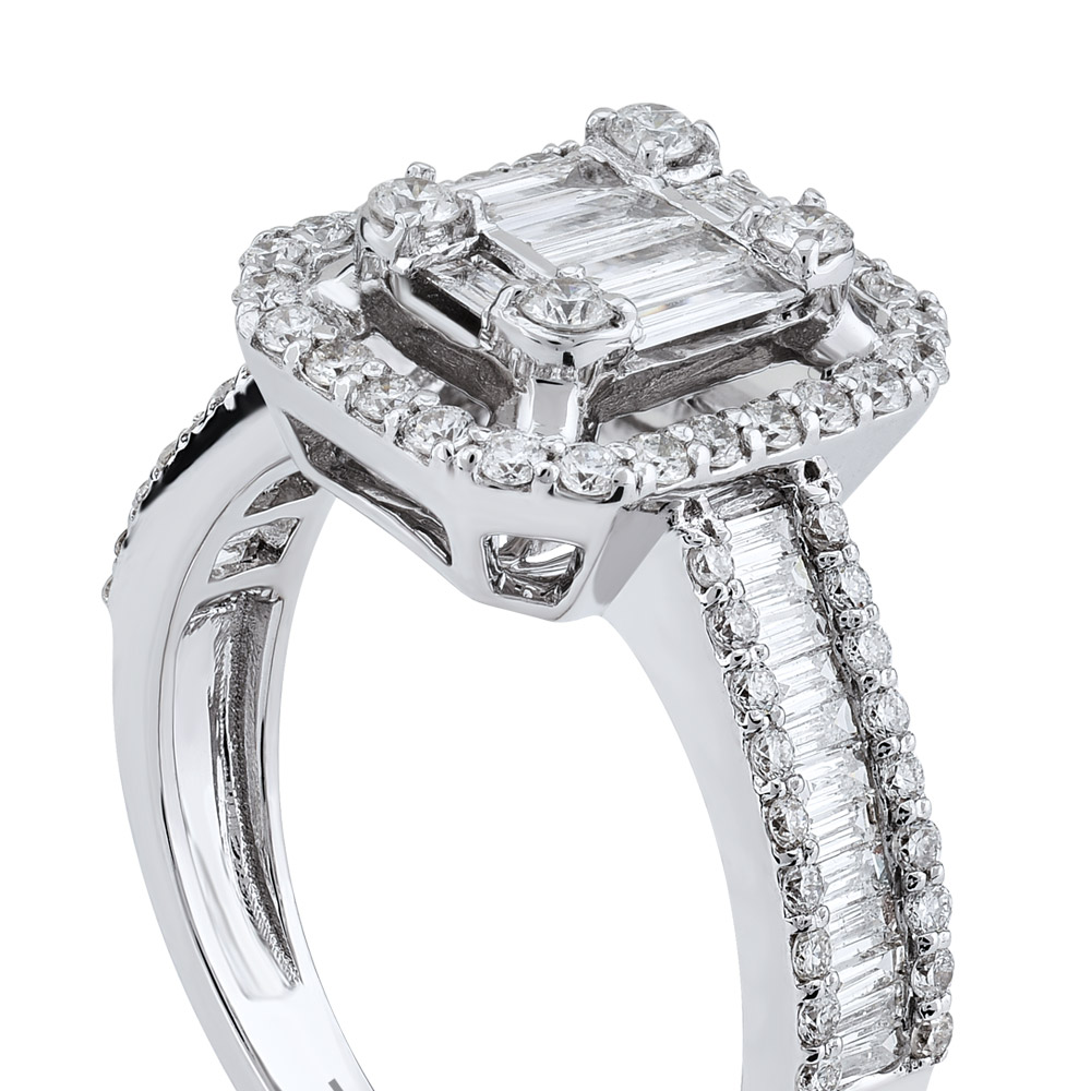 1.14 ct Baguette Diamond Ring