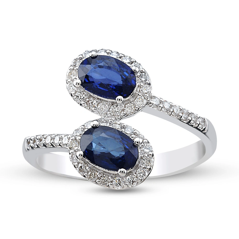 1.28 ct Sapphire Diamond Ring