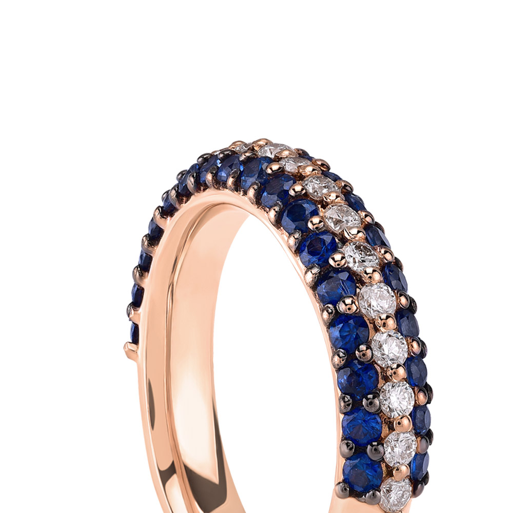 1.39 ct Sapphire Diamond Ring