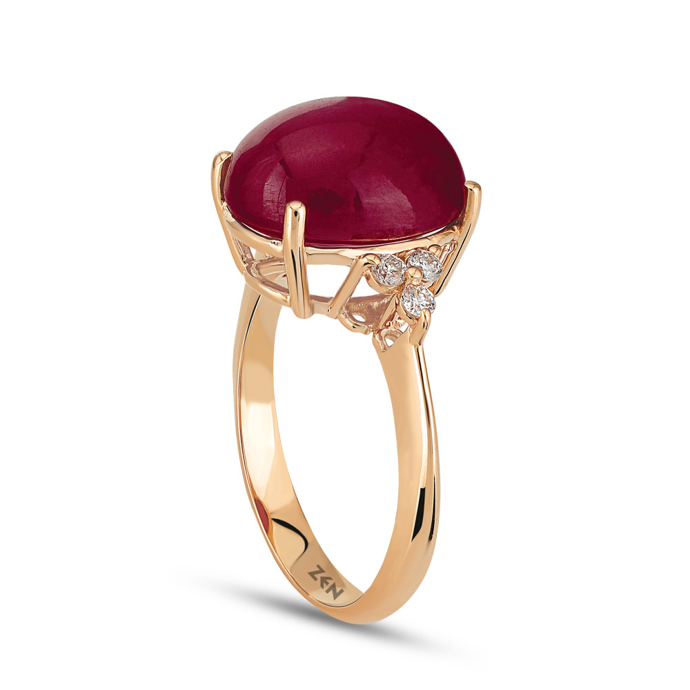 6.13 ct Ruby Diamond Ring