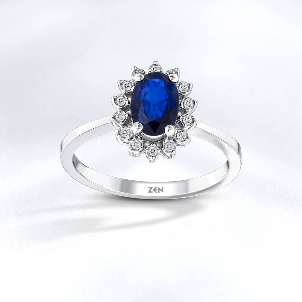 Sapphire Diamond Ring