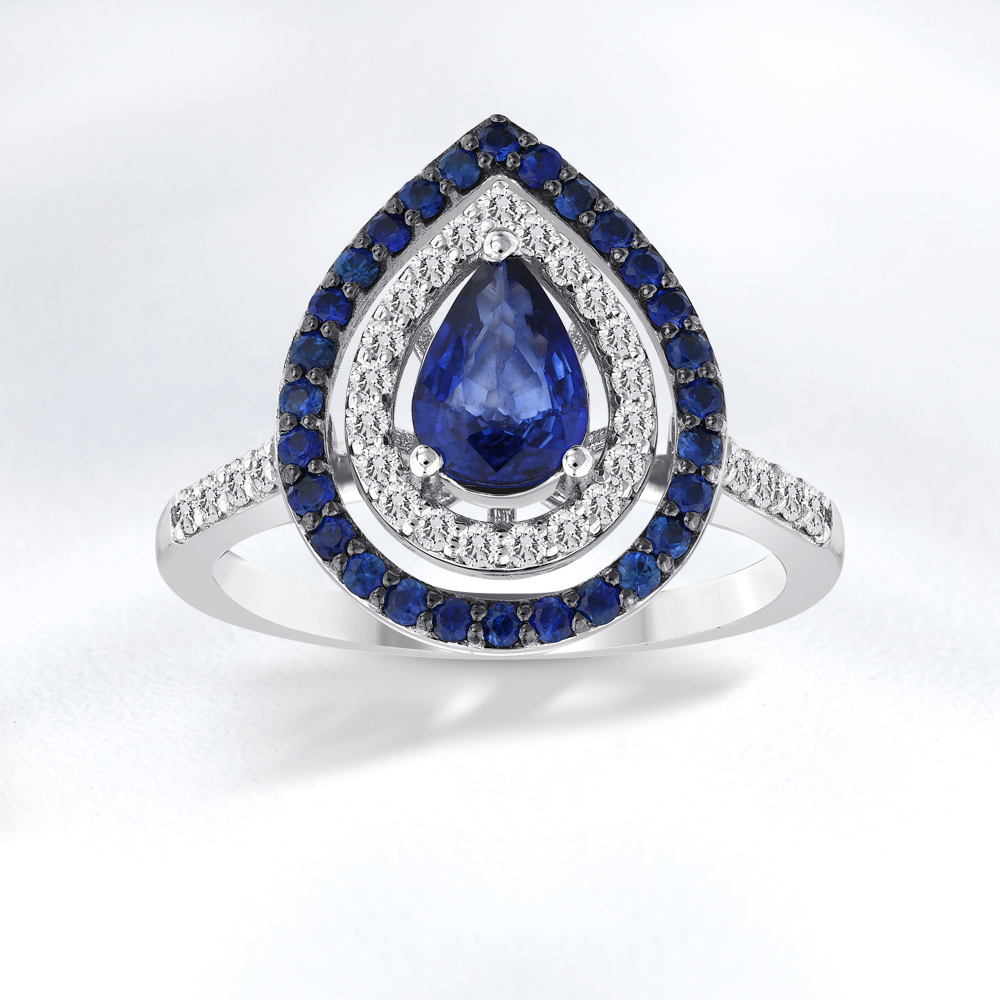 Sapphire Diamond Ring