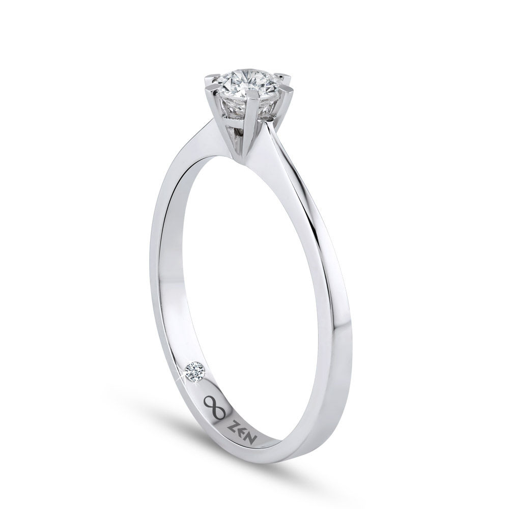 0.15 ct Solitaire Diamond Engagement Ring