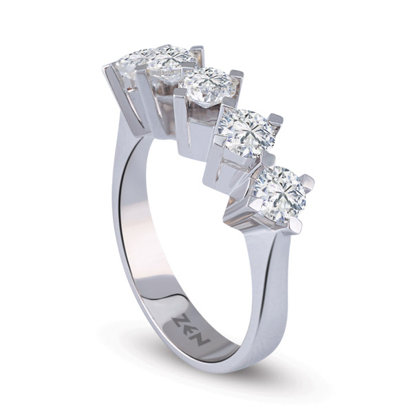 0.45 ct Forevermark Five Stone Diamond Ring
