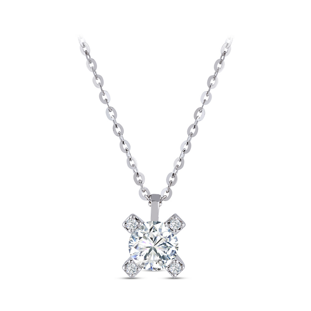 0.32 ct Forevermark Cornerstones Solitaire Diamond Necklace