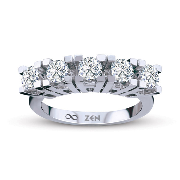 2.50 ct Forevermark Five Stone Diamond Ring