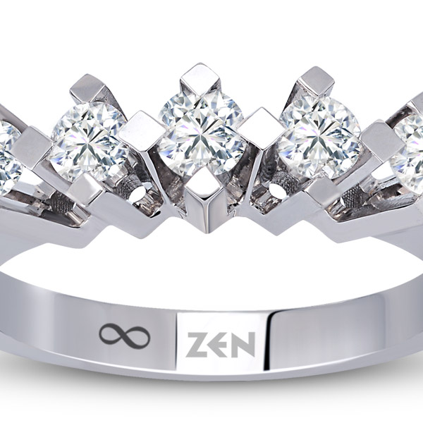 0.70 ct Forevermark Five Stone Diamond Ring