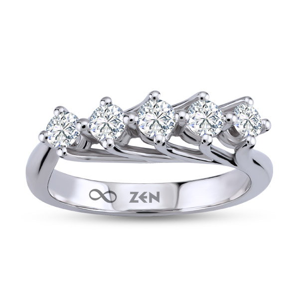 1.70 ct Forevermark Five Stone Diamond Ring