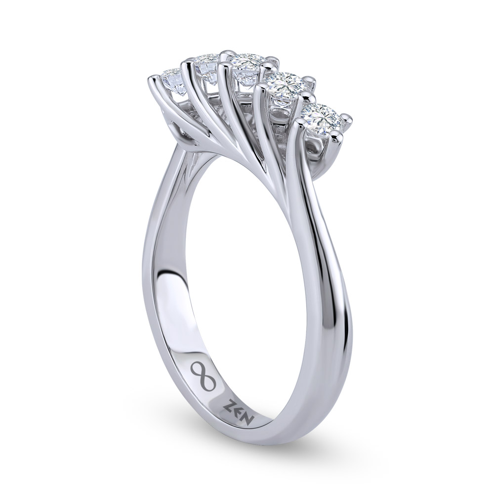 0.90 ct Forevermark Five Stone Diamond Ring