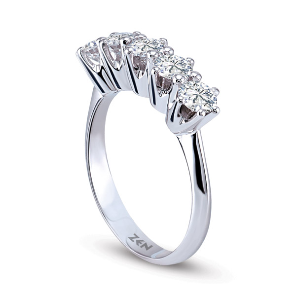 0.90 ct Forevermark Five Stone Diamond Ring