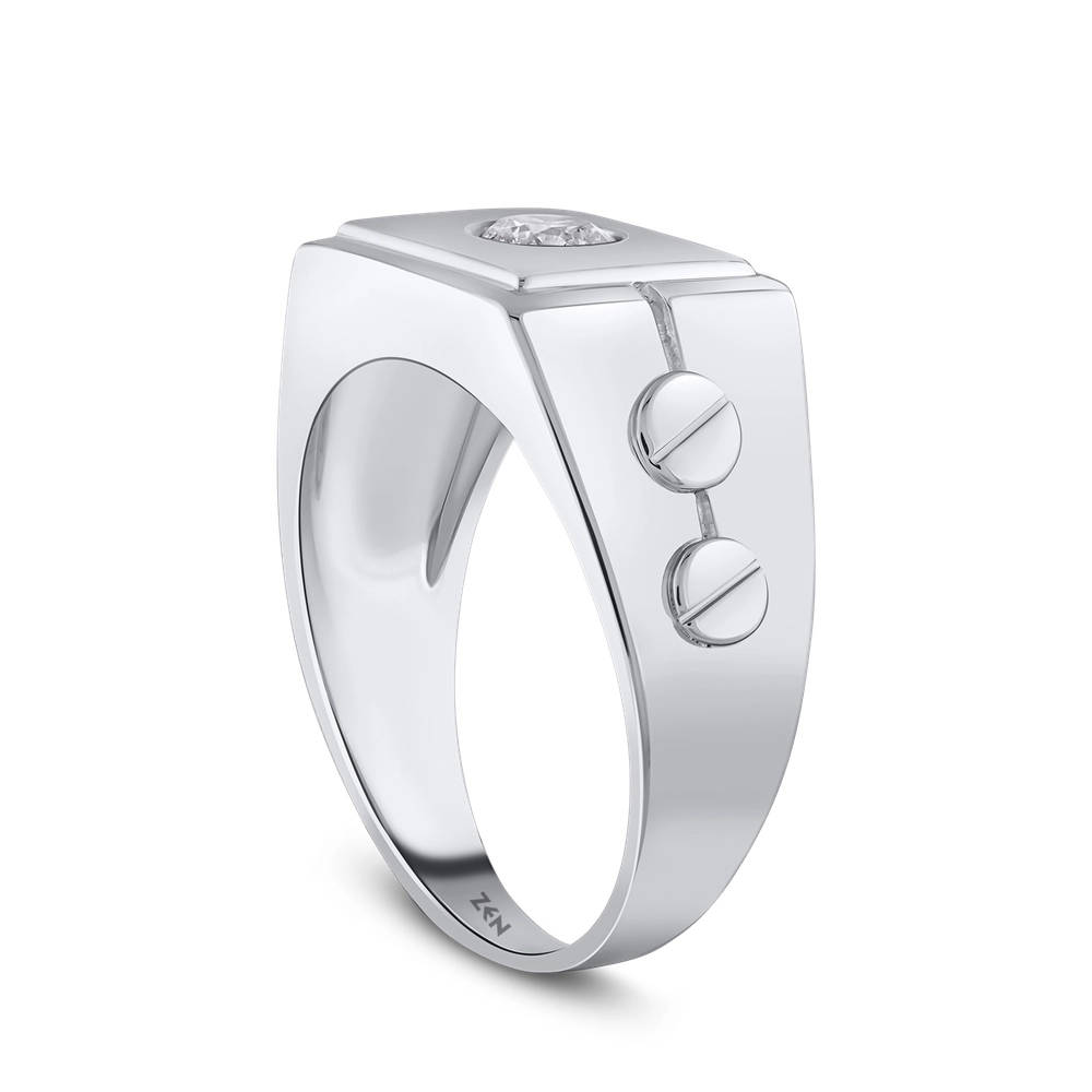 Silver Om Vibe Ring For Him – GIVA Jewellery