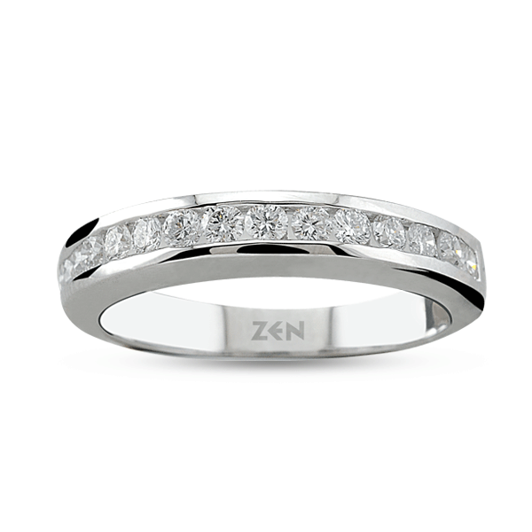 0.42 ct Half Eternity Diamond Ring