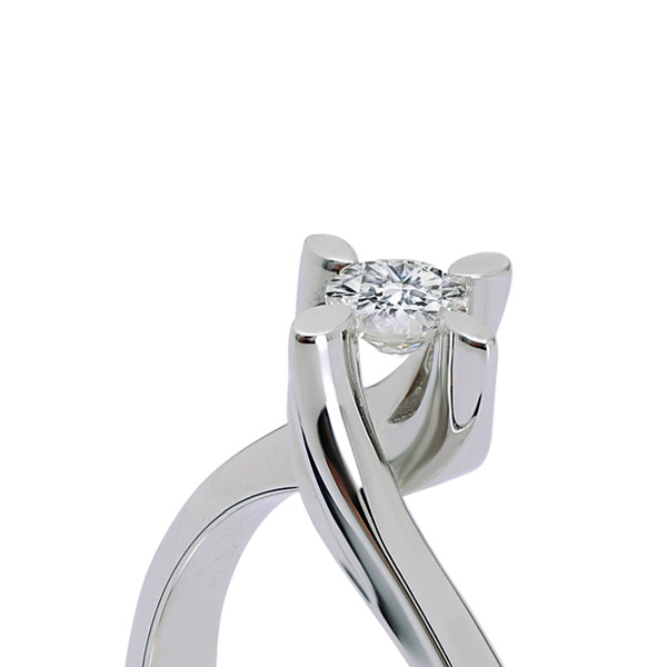 0.16 ct Solitaire Diamond Engagement Ring