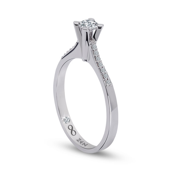 0.16 ct Solitaire Engagement Ring