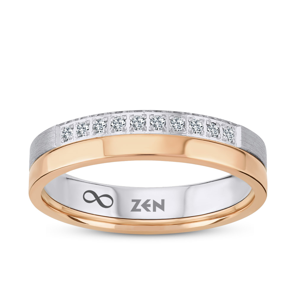 0.10 ct Diamond Modern Wedding Ring