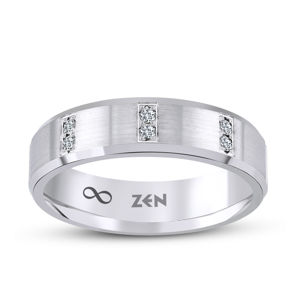 0.06 ct Diamond Modern Wedding Ring