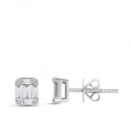 Baguette Diamond Earring
