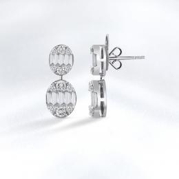 Baguette Diamond Earring