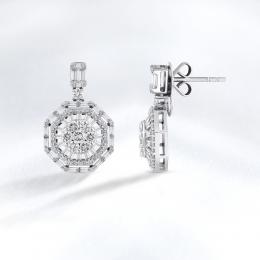 Baguette Diamond Earring