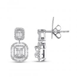 Baguette Diamond Earring