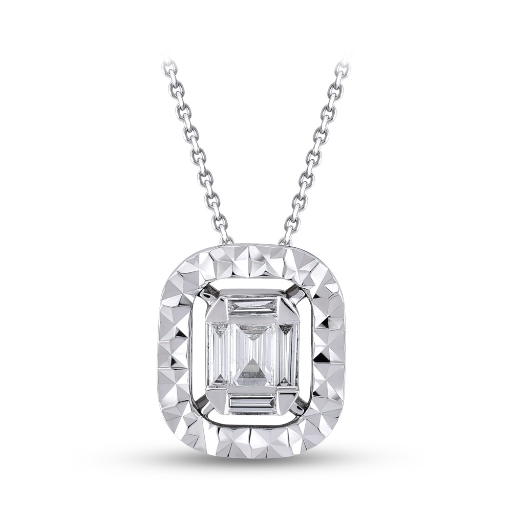 Baguette Diamond Necklace