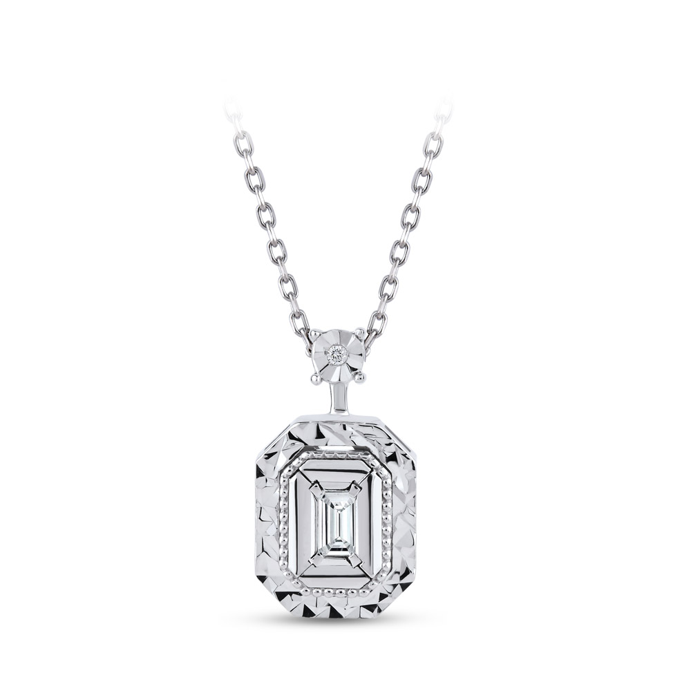 Baguette Diamond Necklace