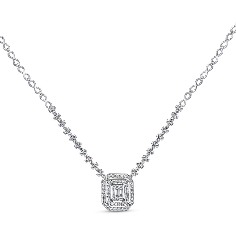 Baguette Diamond Collier