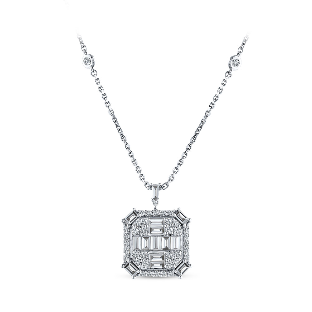 Baguette Diamond Necklace