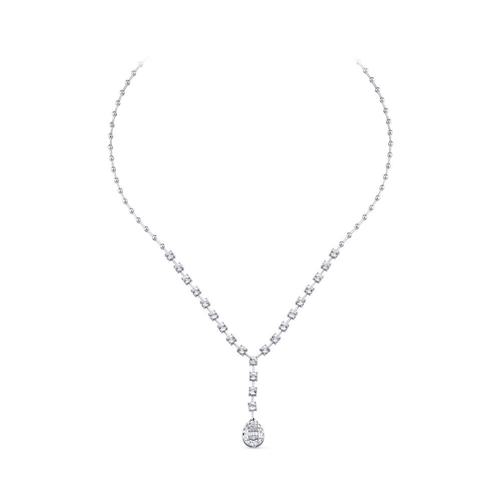 Baguette Diamond Necklace