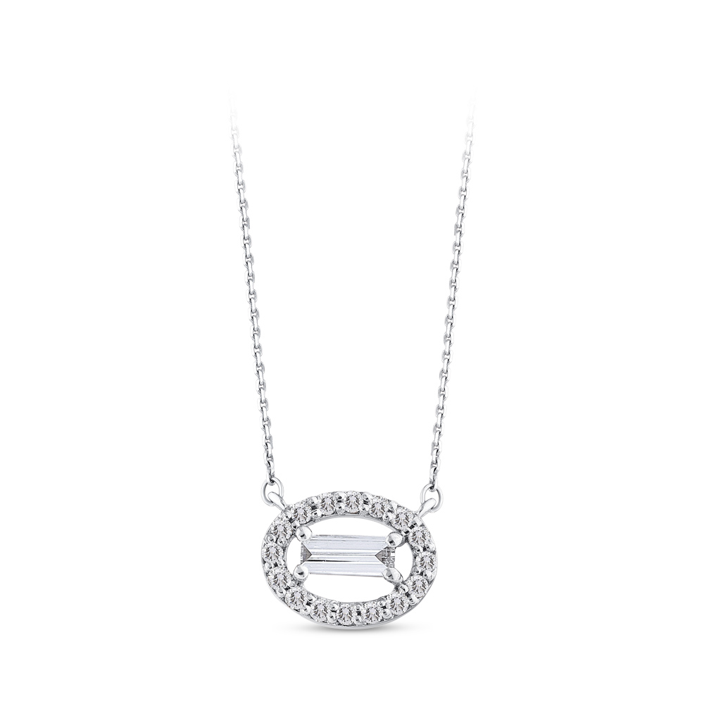 Baguette Diamond Necklace