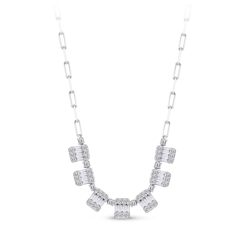Baguette Diamond Necklace
