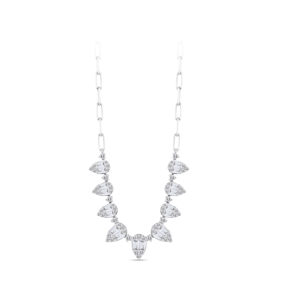 Baguette Diamond Necklace