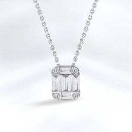 Baguette Diamond Necklace