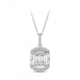 Baguette Diamond Necklace