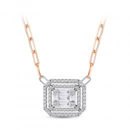 Baguette Diamond Necklace