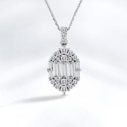Baguette Diamond Necklace