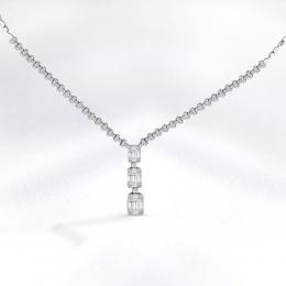 Baguette Diamond Necklace