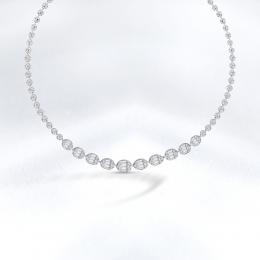 Baguette Diamond Necklace