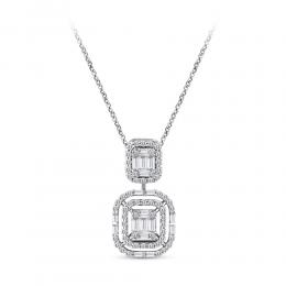 Baguette Diamond Necklace