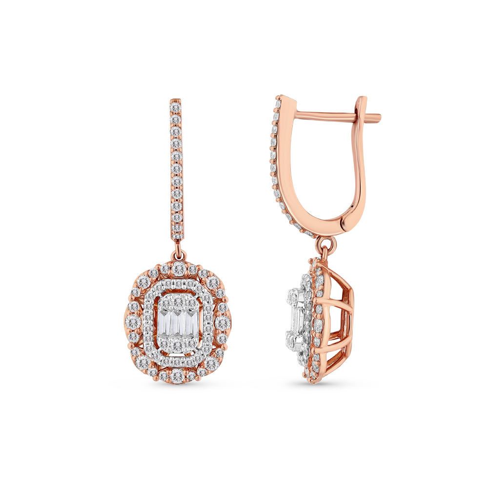 Baguette Diamond Earring