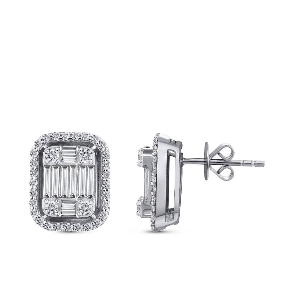 Baguette Diamond Earring