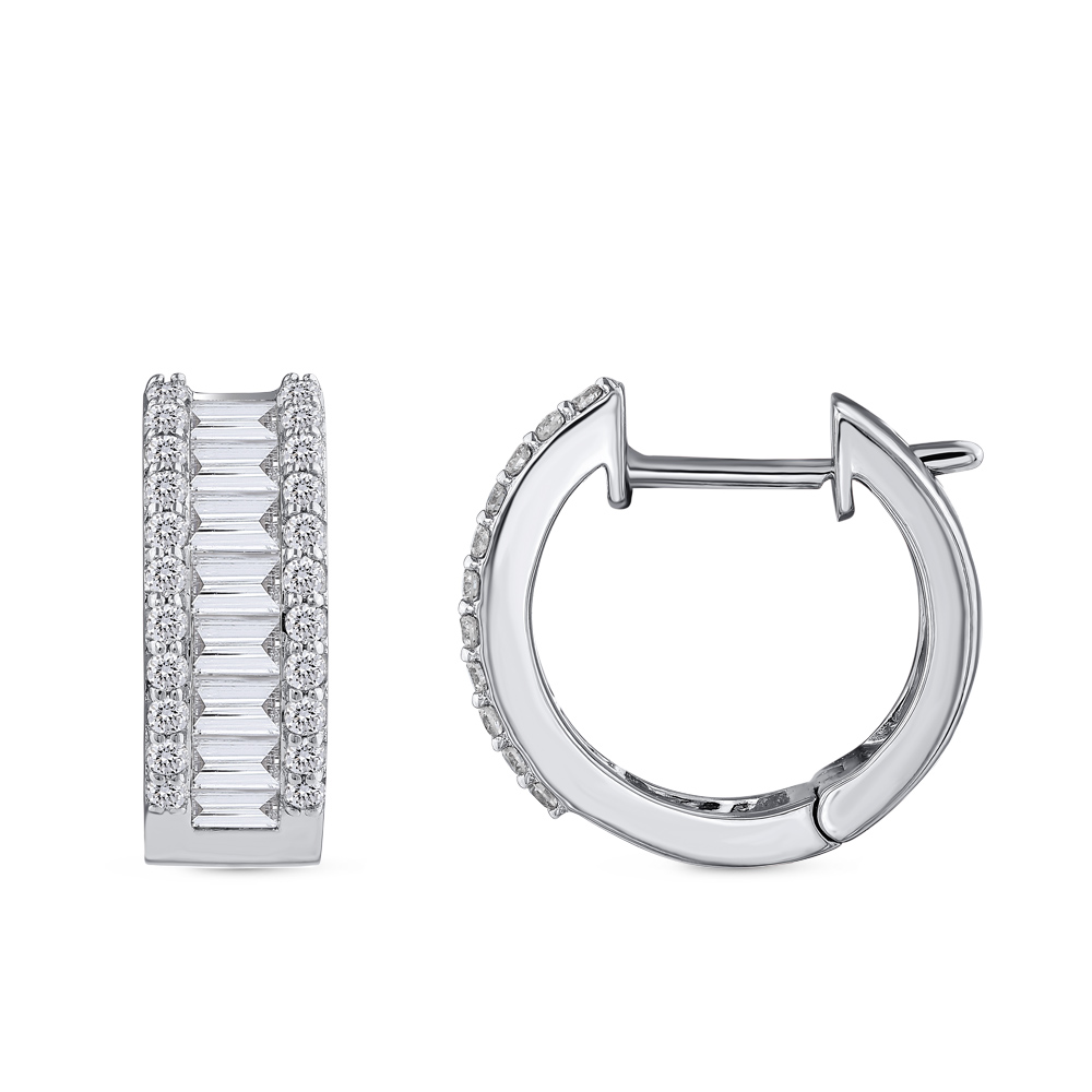 Baguette Diamond Earring