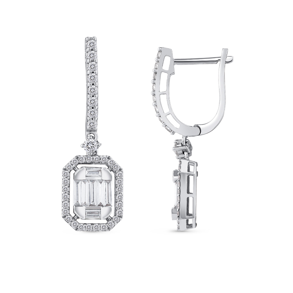 Baguette Diamond Earring