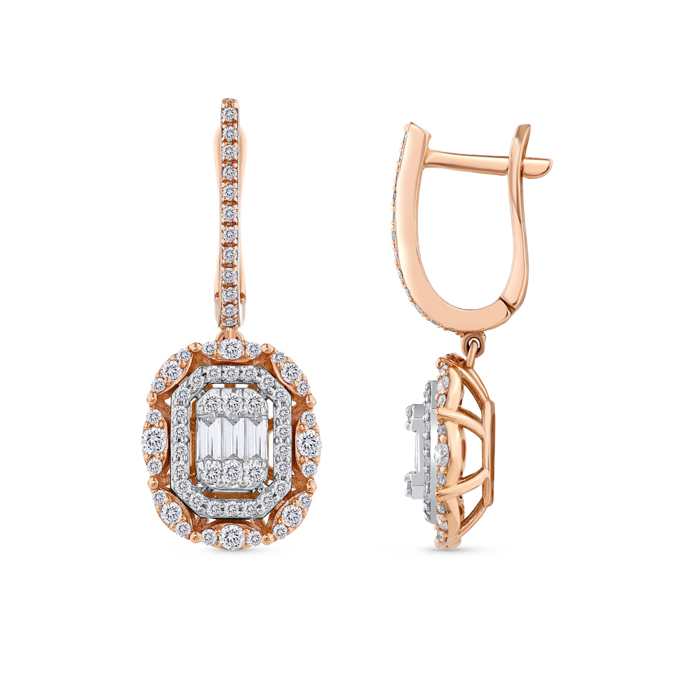 Baguette Diamond Earring