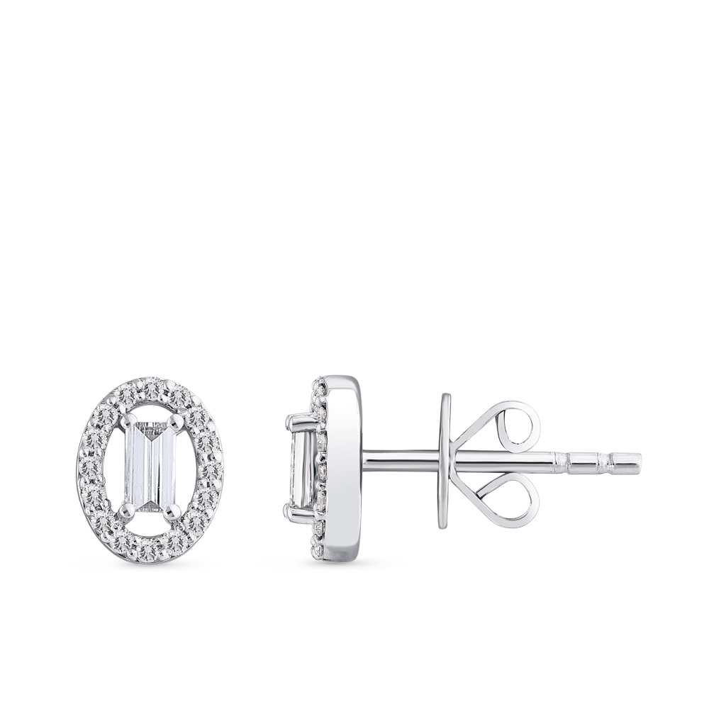 Baguette Diamond Earring